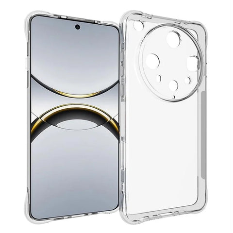 WANLONFENG For Oppo Find X8 Ultra 5G Clear TPU Case  TM Series 2.0mm Phone Back Cover