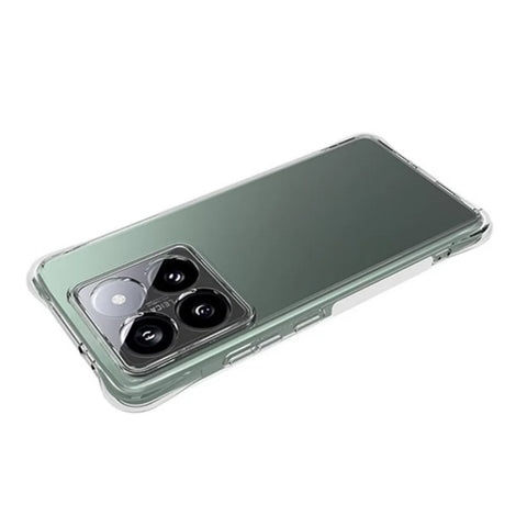 WANLONFENG For Xiaomi 14T Pro Clear TPU Case  TM Series 2.0mm Phone Back Cover