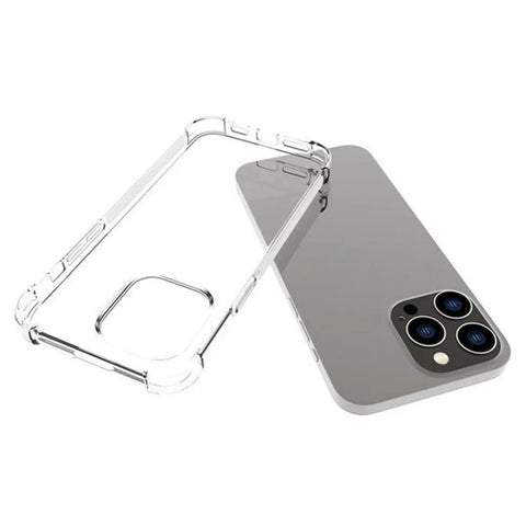 WANLONFENG For iPhone 12 Pro Max 6.7 inch Back Cover  TM Series 2.0mm Clear TPU Phone Case (Big Lens Hole)