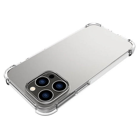 WANLONFENG For iPhone 12 Pro Max 6.7 inch Back Cover  TM Series 2.0mm Clear TPU Phone Case (Big Lens Hole)