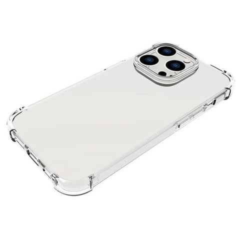 WANLONFENG For iPhone 12 Pro 6.1 inch Back Cover  TM Series 2.0mm Clear TPU Phone Case (Big Lens Hole)