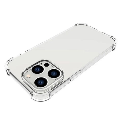 WANLONFENG For iPhone 12 Pro 6.1 inch Back Cover  TM Series 2.0mm Clear TPU Phone Case (Big Lens Hole)