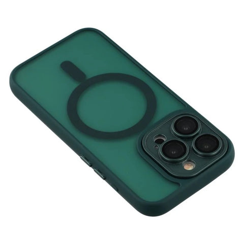 WANLONFENG For iPhone 12 Pro 6.1 inch Case Compatible with MagSafe  QB Series PC TPU Phone Cover with Screen Film