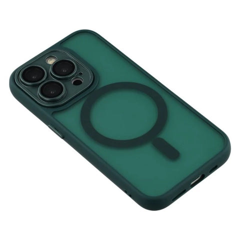WANLONFENG For iPhone 12 Pro Max 6.7 inch Case Compatible with MagSafe  QB Series PC TPU Phone Cover with Screen Film