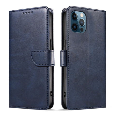 WANLONFENG For iPhone 12 Pro 6.1 inch Leather Case  NW Series Calf Texture Flip Wallet Phone Cover