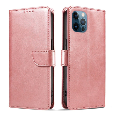 WANLONFENG For iPhone 12 Pro 6.1 inch Leather Case  NW Series Calf Texture Flip Wallet Phone Cover