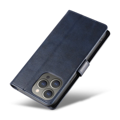 WANLONFENG For iPhone 12 Pro Max 6.7 inch Leather Case  NW Series Calf Texture Flip Wallet Phone Cover
