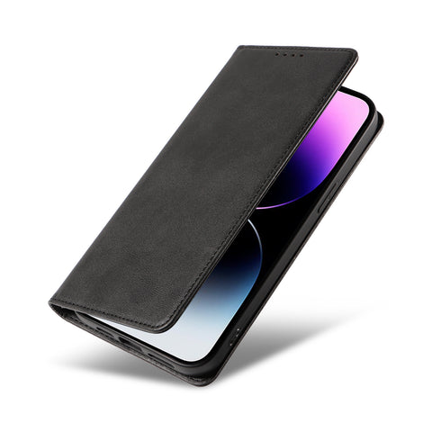 WANLONFENG For iPhone 12 Pro Max 6.7 inch Wallet Case  NW1 Series Magnetic Closure Calf Texture Leather Phone Cover