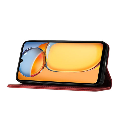 For Xiaomi Poco C65 4G / Xiaomi Redmi 13C 4G Leather Case WANLONFENG HDM Series Butterfly Cat Pattern Wallet Phone Cover