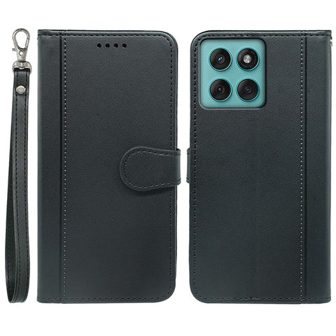 For Motorola Edge 60 Fusion 5G Wallet Case Magnetic Snap Leather Phone Cover with Strap