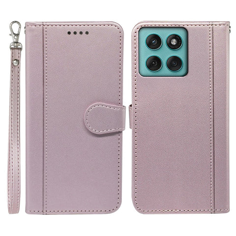 For Motorola Edge 60 Fusion 5G Wallet Case Magnetic Snap Leather Phone Cover with Strap