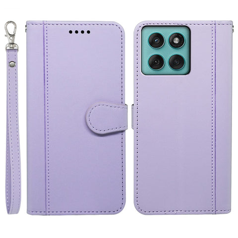 For Motorola Edge 60 Fusion 5G Wallet Case Magnetic Snap Leather Phone Cover with Strap