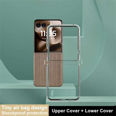 IMAK UX-6 Series for Motorola Razr 70 Ultra / 60 Ultra 5G / Razr Ultra 2026 5G / 2025 5G Case Airbags Protection Clear TPU Phone Cover