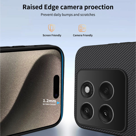 WANLONFENG For Motorola Edge 60 Pro 5G Magnetic Case  TQ Series Carbon Fiber Texture PC TPU Phone Cover