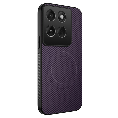 WANLONFENG For Motorola Edge 60 Pro 5G Magnetic Case  TQ Series Carbon Fiber Texture PC TPU Phone Cover
