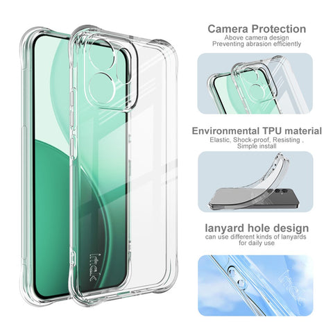 IMAK For Oppo Reno14 F 5G Case TPU Phone Cover Airbag Shockproof Protection