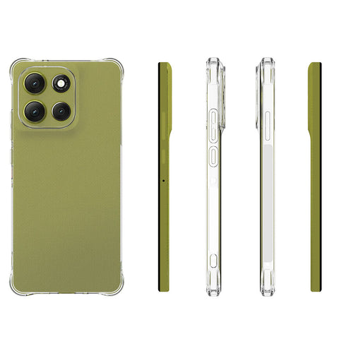 WANLONFENG For Motorola Moto G86 5G Clear TPU Case  TM Series 2.0mm Phone Back Cover