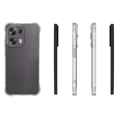 WANLONFENG For Oppo Reno13 Pro 5G Clear TPU Case  TM Series 2.0mm Phone Back Cover