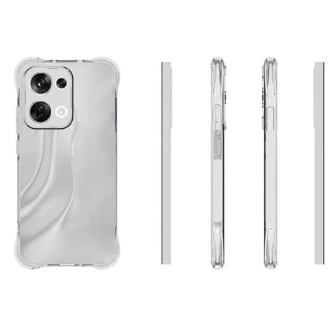 WANLONFENG For Oppo Reno13 5G (Global) Clear TPU Case  TM Series 2.0mm Phone Back Cover
