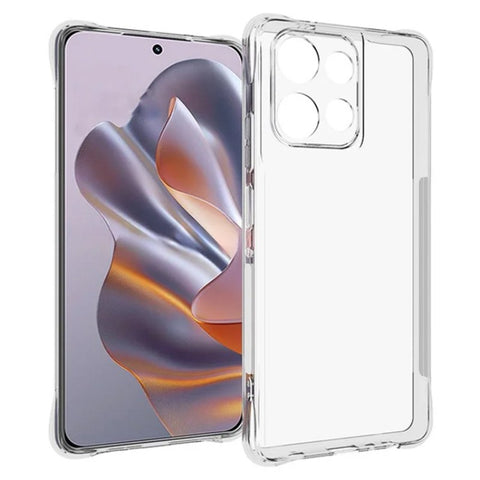 WANLONFENG For Motorola Moto G Power (2025) Clear TPU Case  TM Series 2.0mm Phone Back Cover