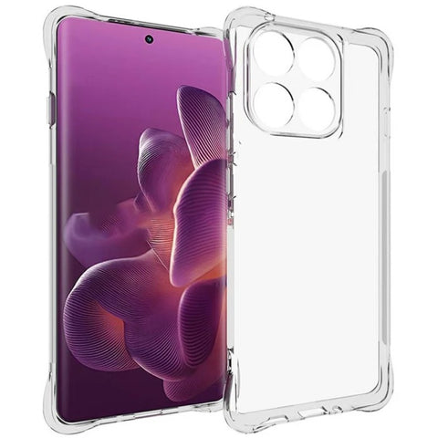 WANLONFENG For Motorola Edge 60 Pro 5G Clear TPU Case  TM Series 2.0mm Phone Back Cover