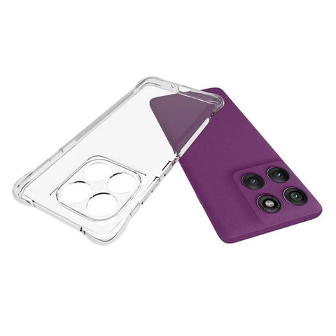 WANLONFENG For Motorola Edge 60 Pro 5G Clear TPU Case  TM Series 2.0mm Phone Back Cover