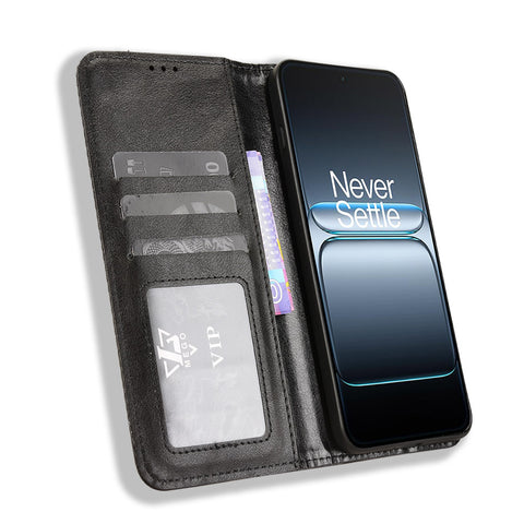 For OnePlus Nord 5 5G / Ace 5 Ultra 5G Leather Case Wallet Stand Retro Texture Phone Cover