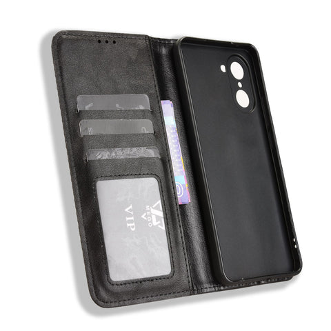 For OnePlus Nord CE5 5G / Ace 5 Racing 5G Leather Case Wallet Stand Retro Texture Phone Cover
