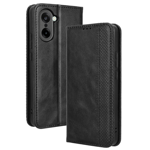 For OnePlus Nord CE5 5G / Ace 5 Racing 5G Leather Case Wallet Stand Retro Texture Phone Cover