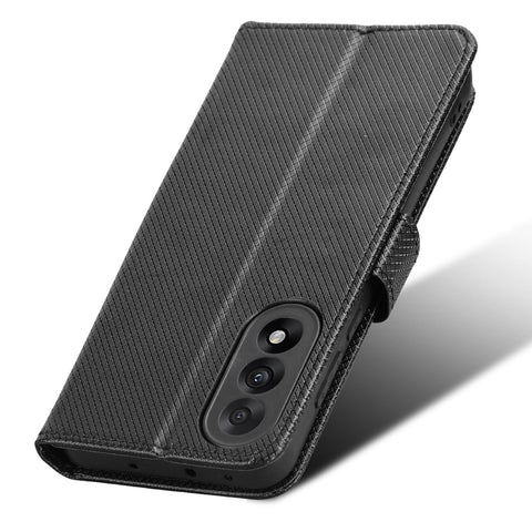 For OnePlus Nord 5 5G / Ace 5 Ultra 5G Leather Wallet Case with Strap Diamond Texture Phone Cover