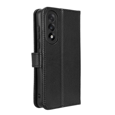 For OnePlus Nord 5 5G / Ace 5 Ultra 5G Leather Wallet Case with Strap Diamond Texture Phone Cover