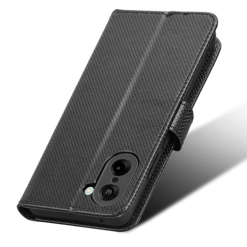 For OnePlus Nord CE5 5G / Ace 5 Racing 5G Leather Wallet Case with Strap Diamond Texture Phone Cover