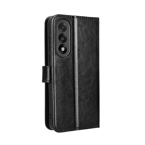 For OnePlus Nord 5 5G / Ace 5 Ultra 5G PU Leather Case with Strap Crazy Horse Texture Phone Wallet Cover