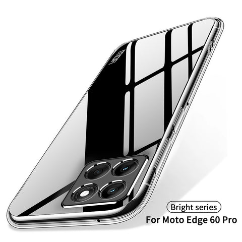 MOFI For Motorola Edge 60 Pro 5G Clear Phone Case  Ultra-Thin TPU Phone Back Cover