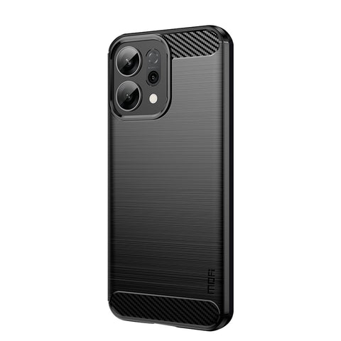 MOFI For Oppo Reno14 5G (Global) Back Cover  Brushed Texture Carbon Fiber Soft TPU Case