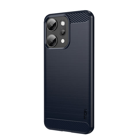 MOFI For Oppo Reno14 Pro 5G (Global) Back Cover  Brushed Texture Carbon Fiber Soft TPU Case