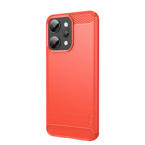 MOFI For Oppo Reno14 Pro 5G (Global) Back Cover  Brushed Texture Carbon Fiber Soft TPU Case