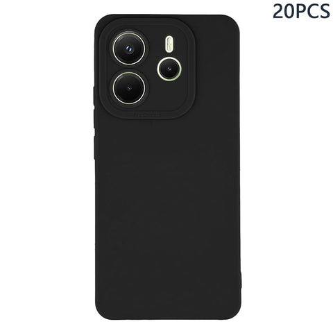 Bulk Purchasing 20Pcs For Xiaomi Redmi Note 14 4G (163.25mm) Case Precise Cutouts 1.3mm TPU Matte Phone Cover