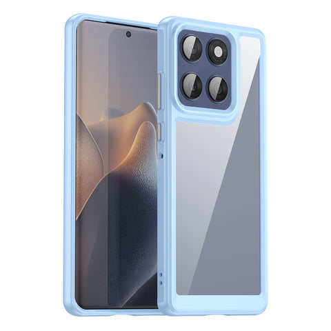 WANLONFENG For Motorola Edge 60 5G / Motorola Edge 60 Fusion 5G Clear Case  FM Series TPU Phone Back Cover (Big Lens Hole)