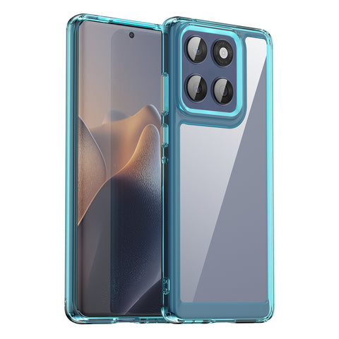 WANLONFENG For Motorola Edge 60 5G / Motorola Edge 60 Fusion 5G Clear Case  FM Series TPU Phone Back Cover (Big Lens Hole)