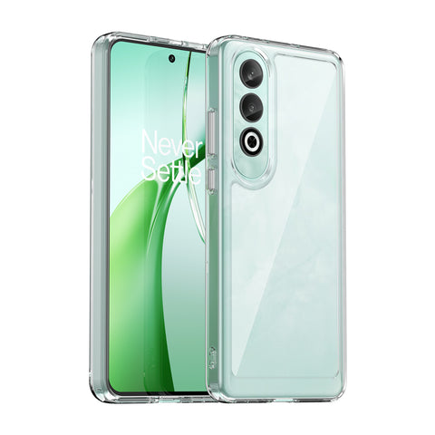 WANLONFENG For OnePlus Nord CE4 5G Clear Case  FM Series TPU Phone Back Cover (Big Lens Hole)