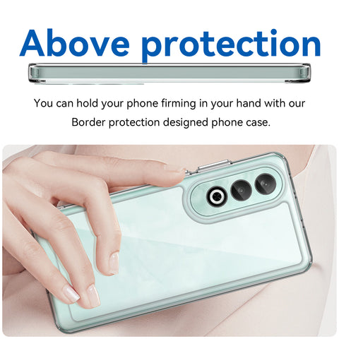 WANLONFENG For OnePlus Nord CE4 5G Clear Case  FM Series TPU Phone Back Cover (Big Lens Hole)