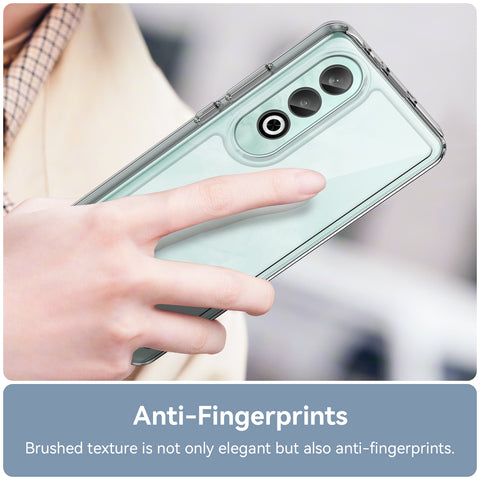 WANLONFENG For OnePlus Nord CE4 5G Clear Case  FM Series TPU Phone Back Cover (Big Lens Hole)