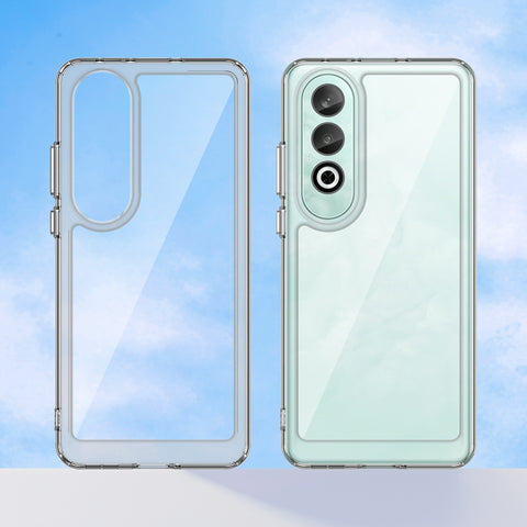 WANLONFENG For OnePlus Nord CE4 5G Clear Case  FM Series TPU Phone Back Cover (Big Lens Hole)