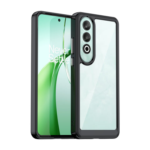 WANLONFENG For OnePlus Nord CE4 5G Clear Case  FM Series TPU Phone Back Cover (Big Lens Hole)