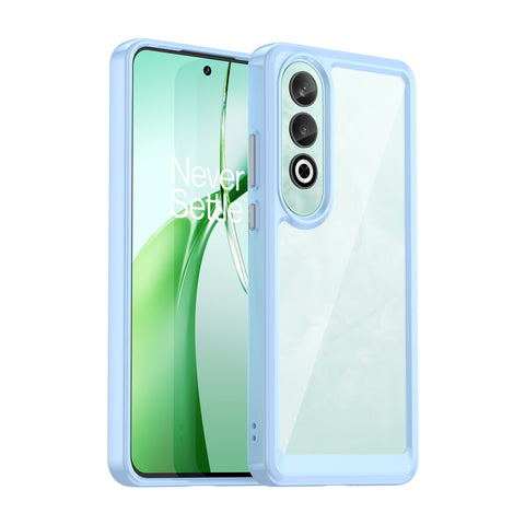 WANLONFENG For OnePlus Nord CE4 5G Clear Case  FM Series TPU Phone Back Cover (Big Lens Hole)