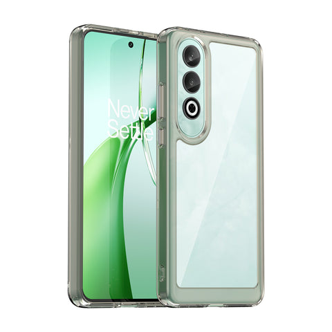 WANLONFENG For OnePlus Nord CE4 5G Clear Case  FM Series TPU Phone Back Cover (Big Lens Hole)