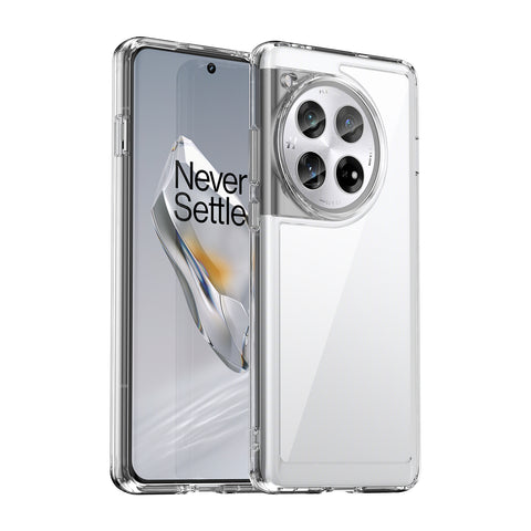 WANLONFENG For OnePlus 12 5G Clear Case  FM Series TPU Phone Back Cover (Big Lens Hole)