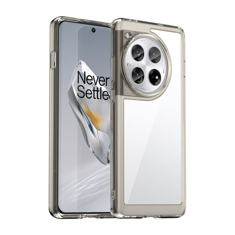 WANLONFENG For OnePlus 12 5G Clear Case  FM Series TPU Phone Back Cover (Big Lens Hole)