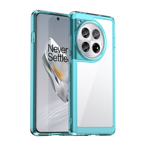 WANLONFENG For OnePlus 12 5G Clear Case  FM Series TPU Phone Back Cover (Big Lens Hole)